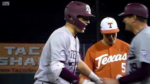 Texas A&M's Jack Moss hits for cycle with triple v...