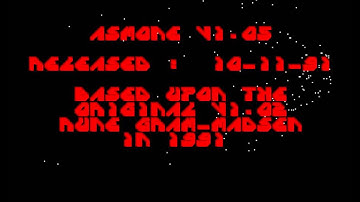 Amiga Intro : Asm-One V1.05 Intro / The Flame Arrows (1991)
