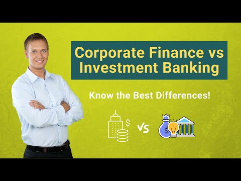 investment bank vs corporate bank