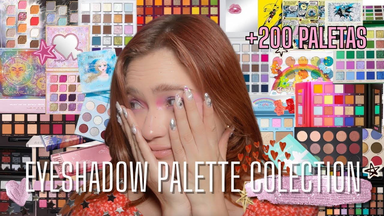 ¡Tengo MÁS de 200 PALETAS de sombras! 😱 Mi colección COMPLETA (8 años de mi sueldo en un video xd)