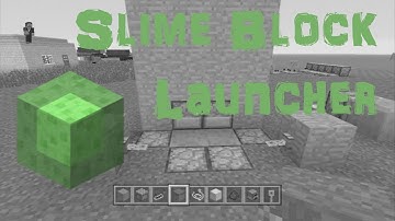 Minecraft Ps3 - Slime Block Launcher - Redstone Tutorial