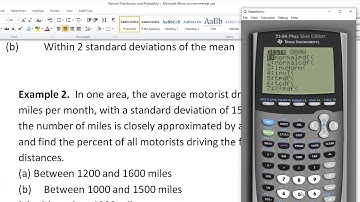 Normal Distribution and Probability:  Standard Normal Curve (Part 2)