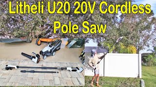 Litheli U20 20V Cordless Pole Saw review by Something 2LookAt 885 views 4 months ago 29 minutes