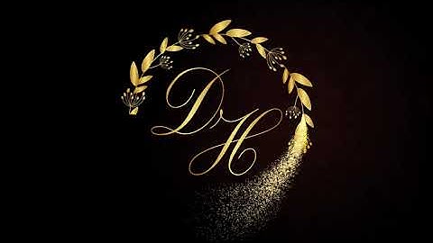 Wedding custom animated digital gobo monogram by Projectorgram
