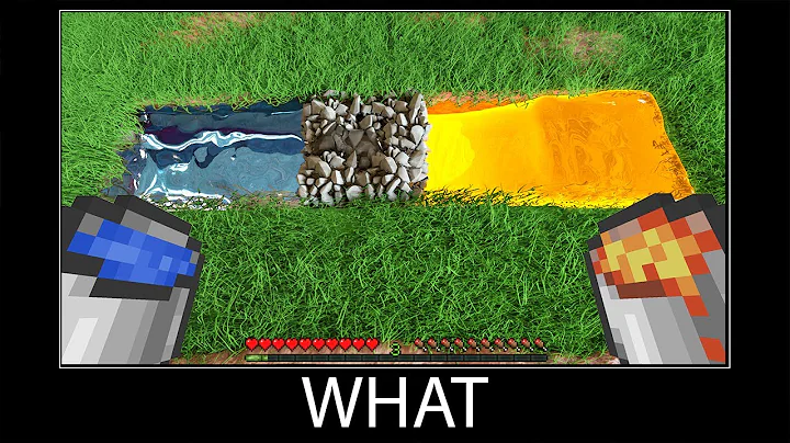 Minecraft wait what meme part 85 realistic minecraft lava vs water