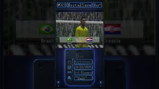 Melhores momentos Simulei Brasil x Croácia no Bomba Patch #BraxCro #PS2 #FutebolRetrô  #Hexa2026