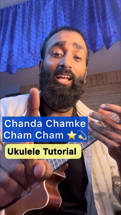Fantastic ukulele tabs tutorial - Chanda chamke cham cham on ukulele #shorts #ukulele