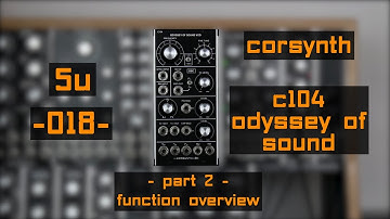 5U // Corsynth - C104 Odyssey of Sound VCO - Part2 - Function overview