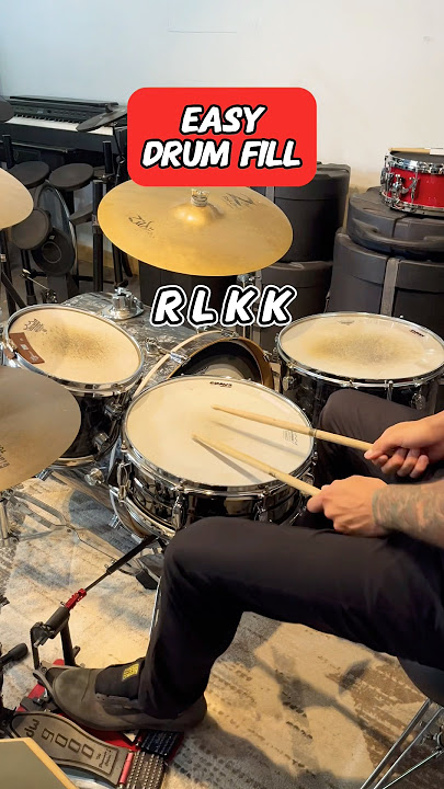 Easy Drum Fill (Double Pedal Made Easy!) Beginner Drum Lesson #drums