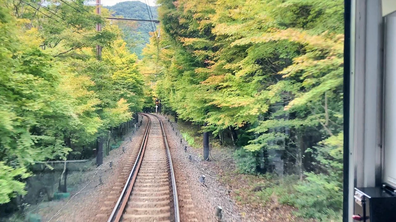 叡山電鉄前面展望 出町柳→鞍馬 ＜Cabview Japanrail Eizan Electric Railway(Kyoto) Demachiyanagi → Kurama＞