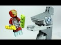 Iron Man Displays How to Build Lego Avengers Tower - Inspirational DIY Animation