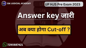 UP HJS Pre Exam 2023 : Answer Key जारी || GM Judicial Academy || Govind Sir 