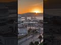 Sunrise over Tangier port at Morocco