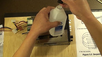 Wangtek 5099 - Dealing with melted drive wheel goo on tape drive mechanism