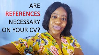 Including references on your CV
