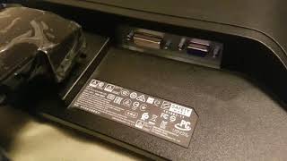 HP 20.7" LED FHD Computer Monitor Black (unboxing/review) quick look (Black Friday Sale)