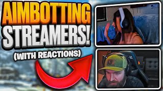 Using Aimbot to kill Twitch Streamers! (with their Reactions!)