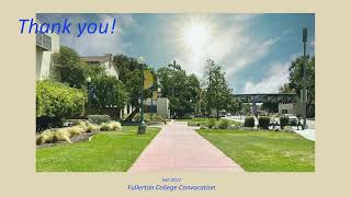 Fall  2022 Fullerton College Convocation