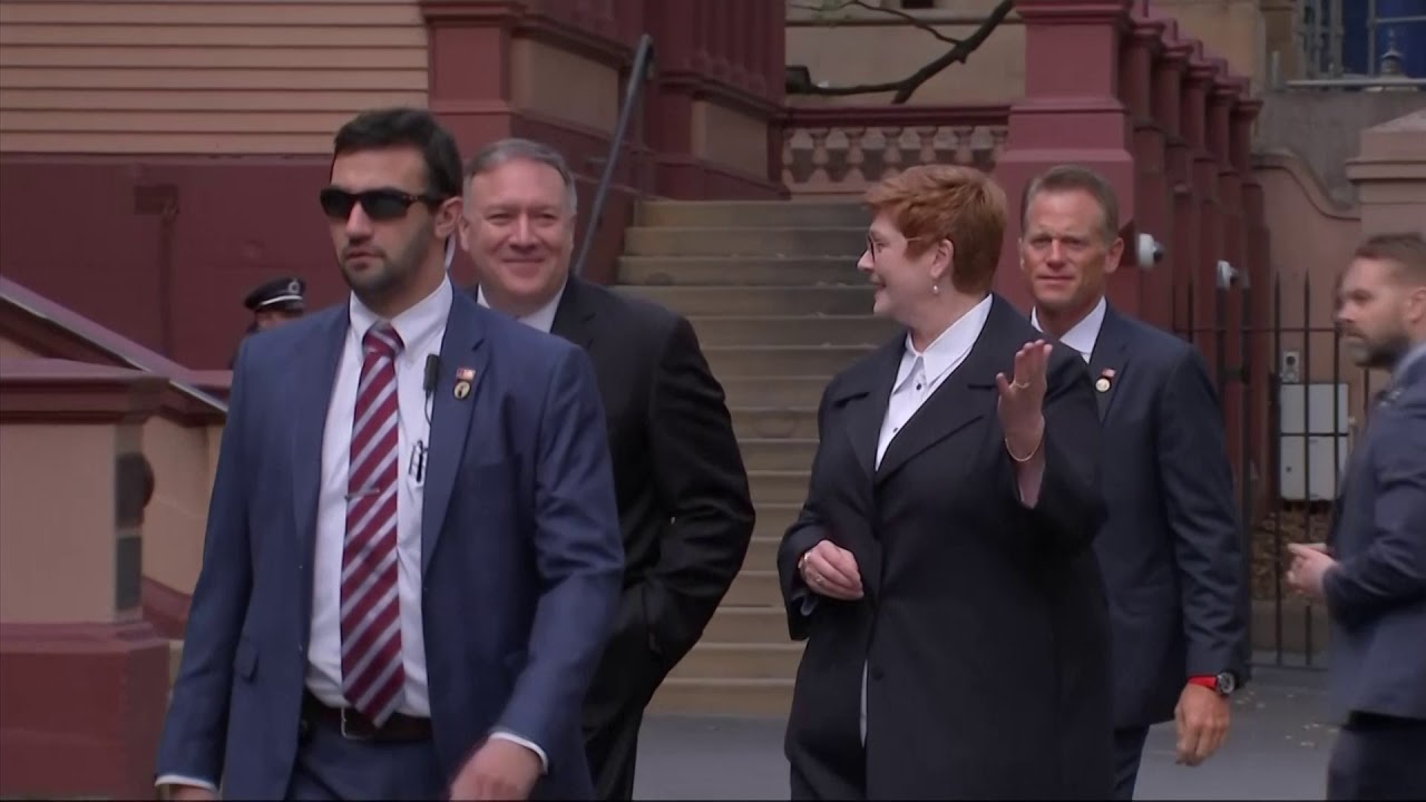 Secretary Pompeo breakfast meeting with Foreign Minister Payne.