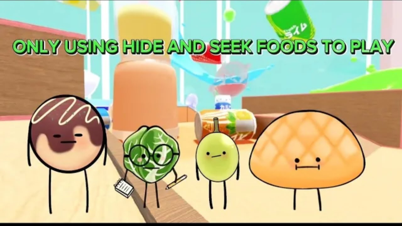 В рамках секретного отдыха дома мы используем только еду для игры в прятки #roblox #secretstaycation