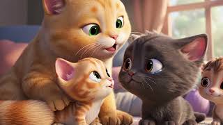 Cat Family’s First Day at School | A Gentle Growing-Up Story