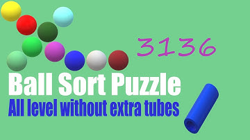 Ball Sort Puzzle Level 3136 🎯 All level without extra tube 😂 Game Walkthrough 😘 Next Hard Level 3145