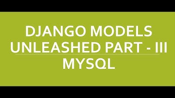 Django Models Unleashed Part 3 | Mysql Migration fake zero tutorial