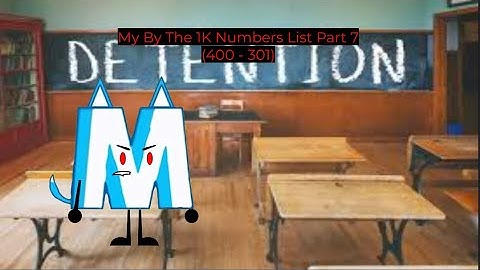 My By The 1K Numbers List Part 7