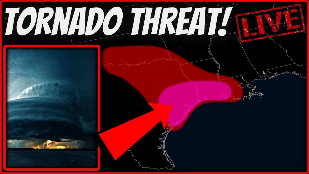 🔴LIVE - Tornadoes, Wind Damage & Hail Possible! Live Weather Coverage ...