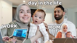 Adam turns 6 MONTHS! Balancing mom life + work | Day in the life