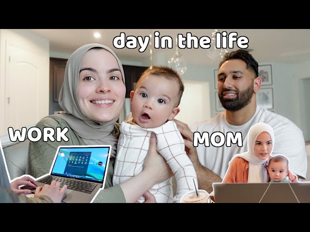 Adam turns 6 MONTHS! Balancing mom life + work | Day in the life