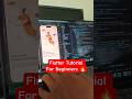 🔥 Flutter Tutorial for Beginners (2026) | Build a Complete App Using Flutter #shorts #flutter