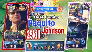 Paquito Goes CRAZY! 25 Kill MVP with Johnson Combo | Top Global Paquito by ShadowBoxer.
