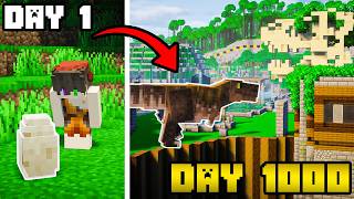 I Spent 1000 days In Minecraft Dinosaurs [Full Movie]