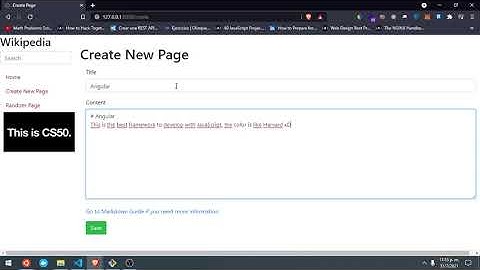 Project #1 - Wiki CS50 Web Programming