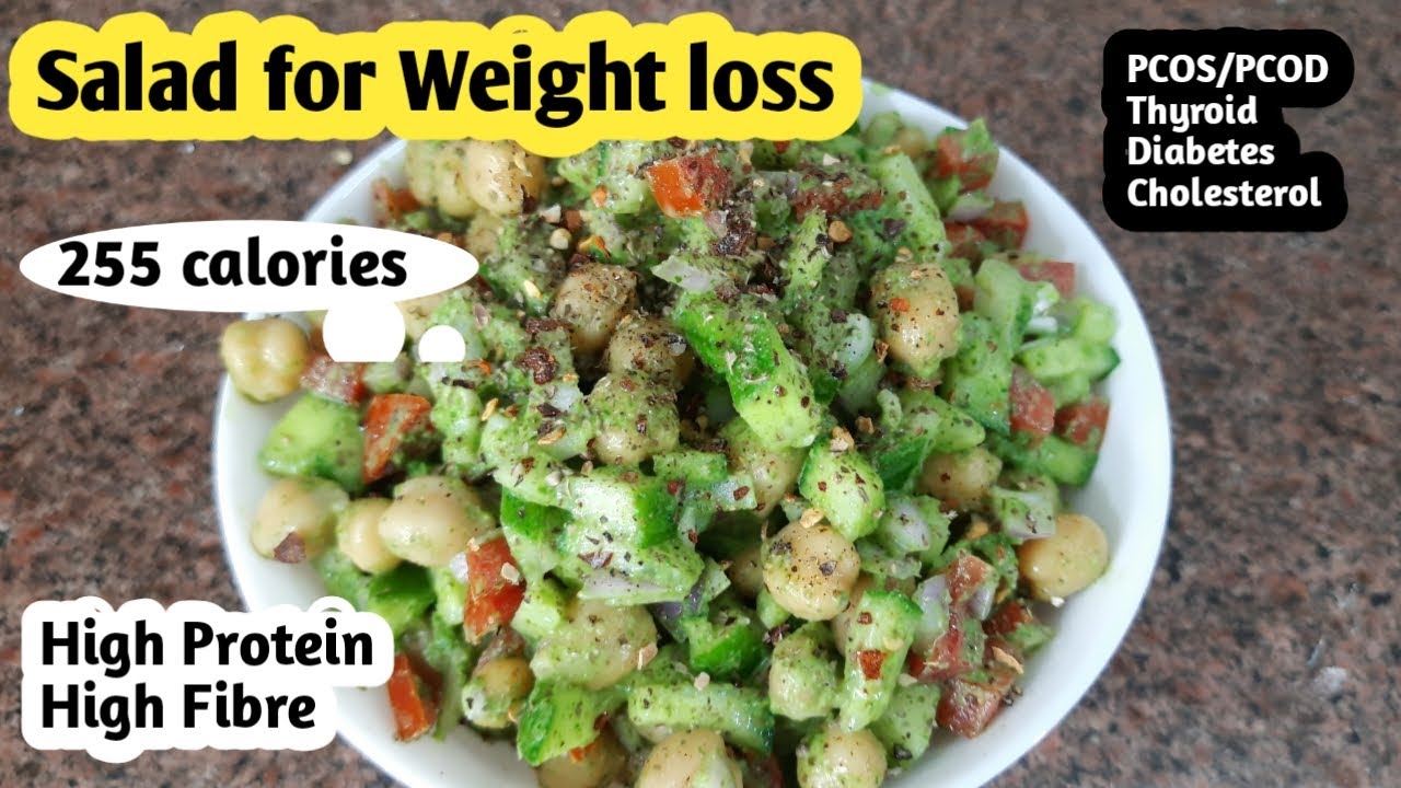 Protein salad for weight loss Chana salad Weight loss salad Salad