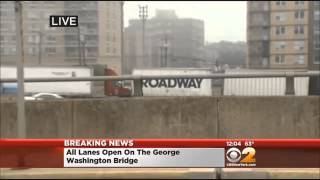 George Washington Bridge Reopens After Truck Wreck