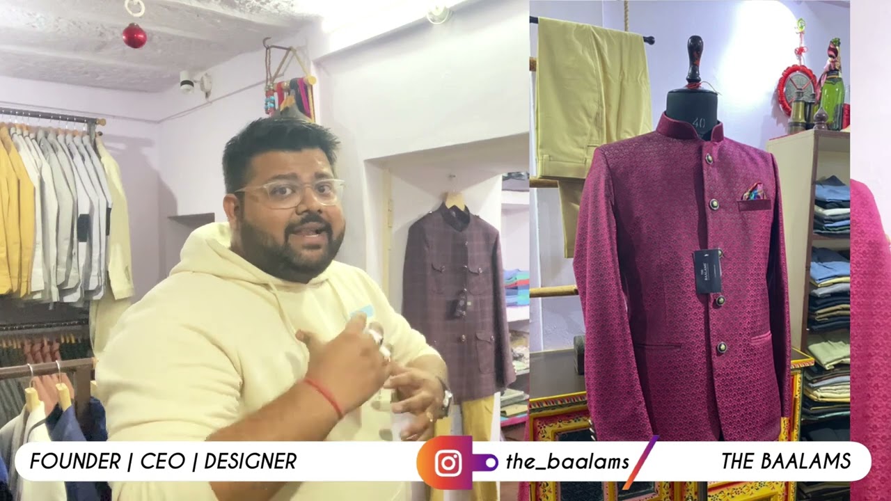 THE BAALAMS | Bandgala Jacket for mens | Wedding outfit for men | Mens fashion startup. 