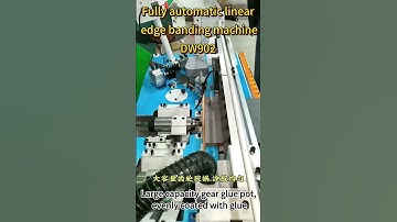 Fully automatic linear edge banding machine DW902 #machine #furnituremaking