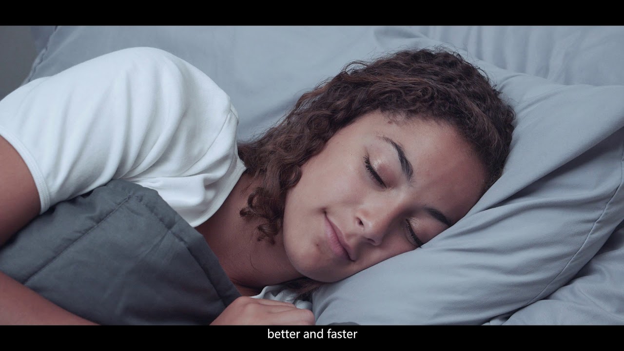Weighte Blanket Helps You Sleep Better - YouTube