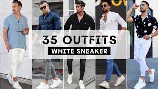 35 White Sneakers Outfit Ideas For Men 2022 | SUMMER 2022 | Men's Fashion 2022