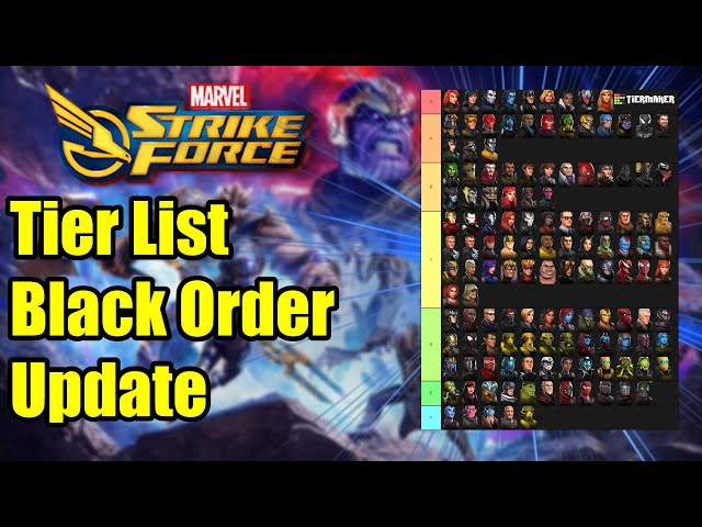 Marvel Strike Force Tier List - Black Order Update - Imgur