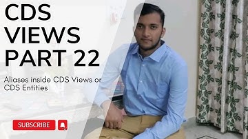 4.22  Aliases inside CDS Views or CDS Entities