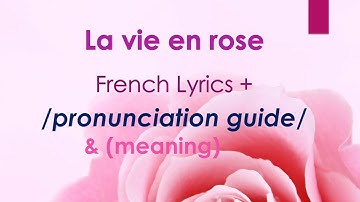 Thumbnail of [Easy Lyrics] La vie en rose (Edith Piaf)