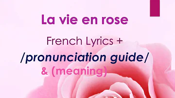 [Easy Lyrics] La vie en rose (Edith Piaf)