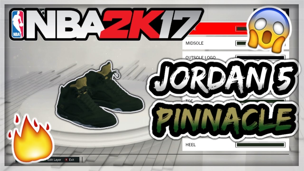 NBA 2K17 - SHOE CREATOR - AIR JORDAN 5 