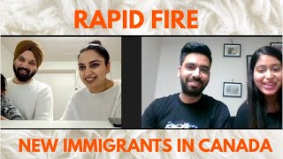 Rapid Fire With New Immigrants | @WaddupCanada  | Experience of People Living in Canada