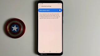 How to Hide the camera cutout on Samsung A50 Android 10