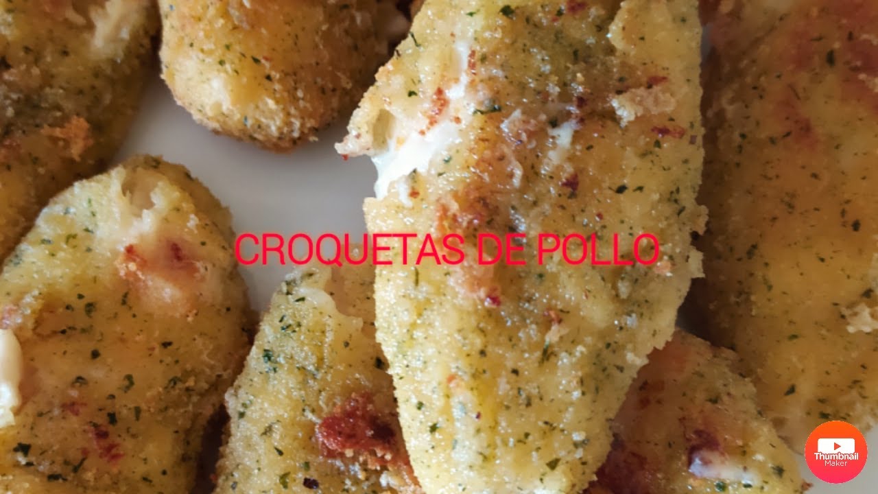 Como hacer croquetas de pollo YouTube