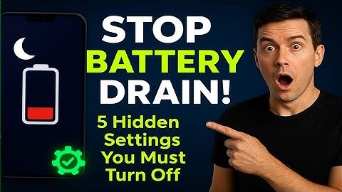 Stop Battery Drain Overnight on Android | 5 Hidden Settings You Must Turn Off 🔋 (2025 Guide)